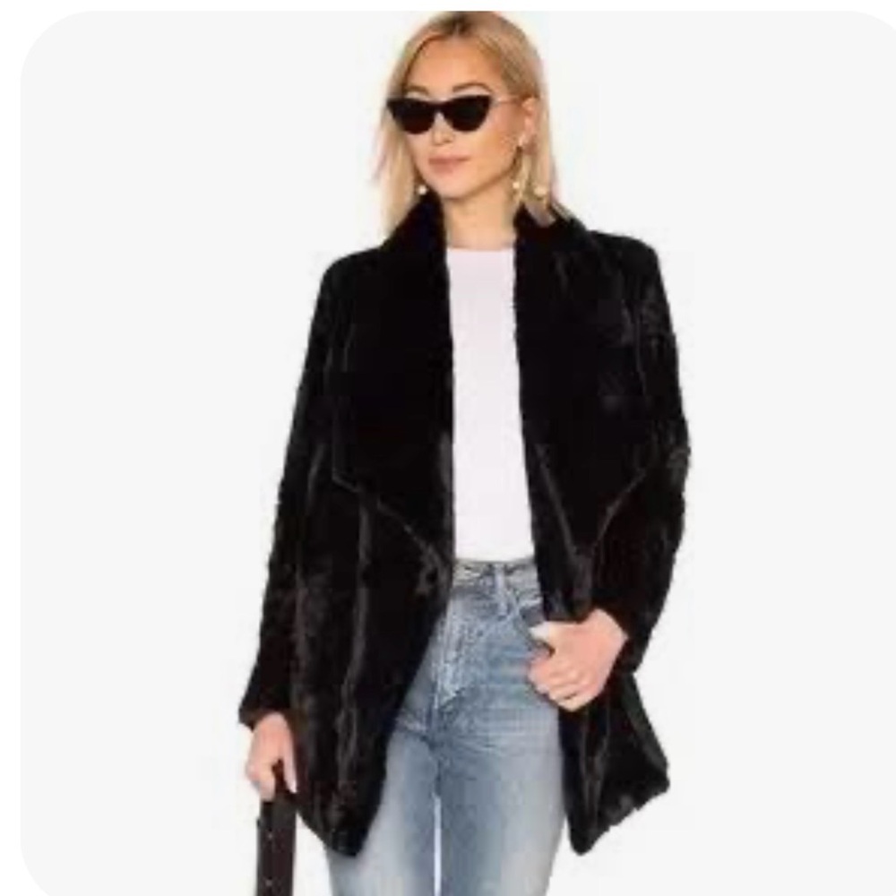 Jack by BB Dakota Black Warm Thoughts Faux Fur Jacket